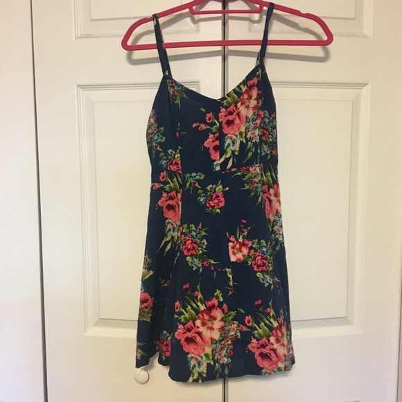 Floral Blue Sun Dress - Picture 1 of 2